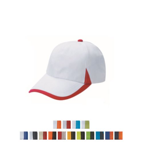 삼각 배색 모자